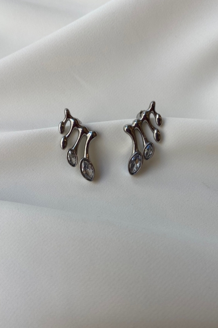Bozena silver earrings