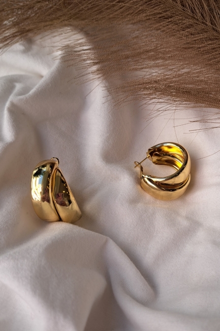Elisa σκουλαρίκια σε χρυσή απόχρωση