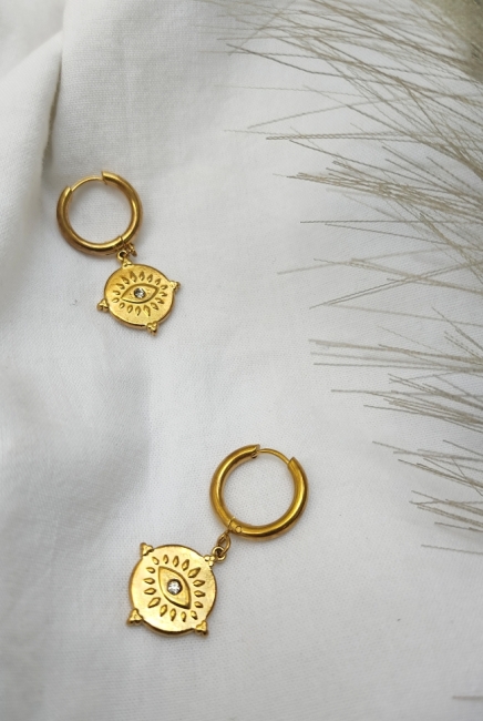 Mady eye earrings σε χρυσή απόχρωση