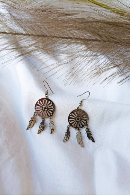 Keva earrings σε ασημί απόχρωση