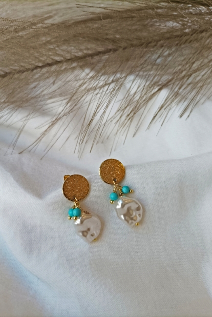 Sea earrings σε ασημί απόχρωση