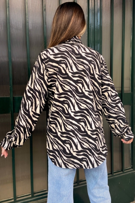 May zebra πουκάμισο