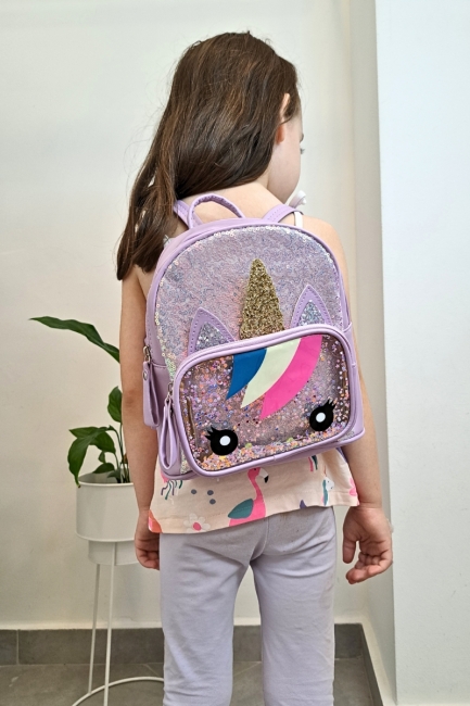 Unicorn purple backpack