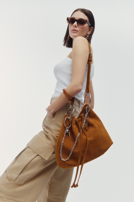 ARIA LARGE SUEDE ΤΑΜΠΑ ΤΣΑΝΤΑ