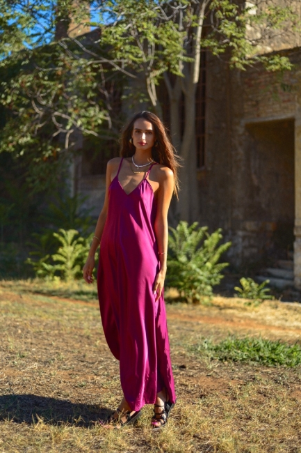 Vivian φόρεμα σε burgundy