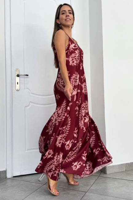 Athéna dress σε μπορντό απόχρωση