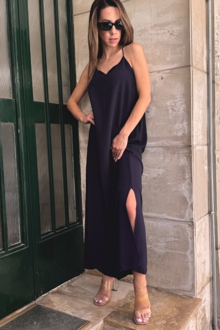 Clarise maxi φόρεμα σε μαύρη απόχρωση
