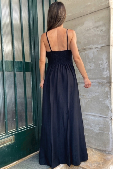 Melonie maxi φόρεμα σε μαύρη απόχρωση