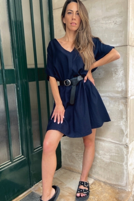 Caila mini φόρεμα σε μπλε απόχρωση