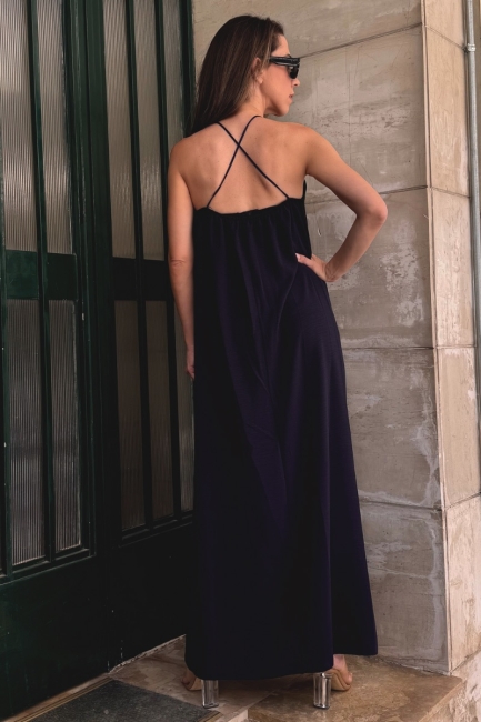 Clarise maxi φόρεμα σε μαύρη απόχρωση