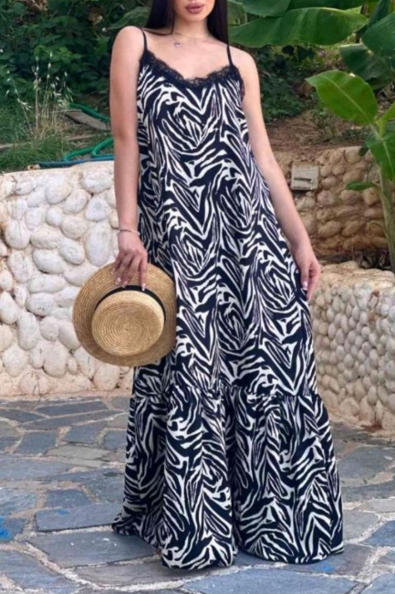Amalie maxi zebra φόρεμα