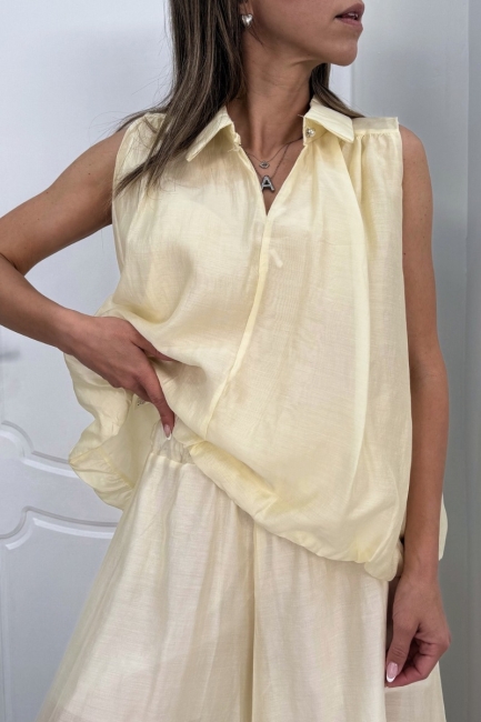Πουκαμίσα σε butter yellow