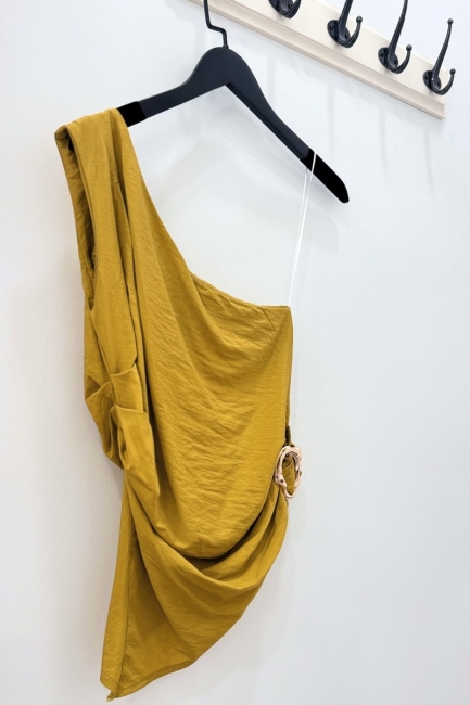 One shoulder τοπ σε κροκί