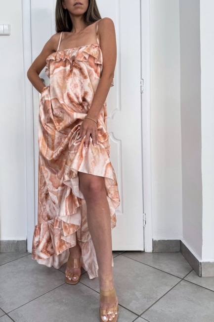 Naxos dress σε σομόν