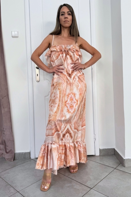 Naxos dress σε σομόν