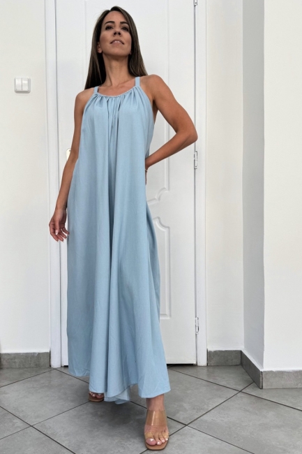 Loose fit γαλάζια ολόσωμη φόρμα