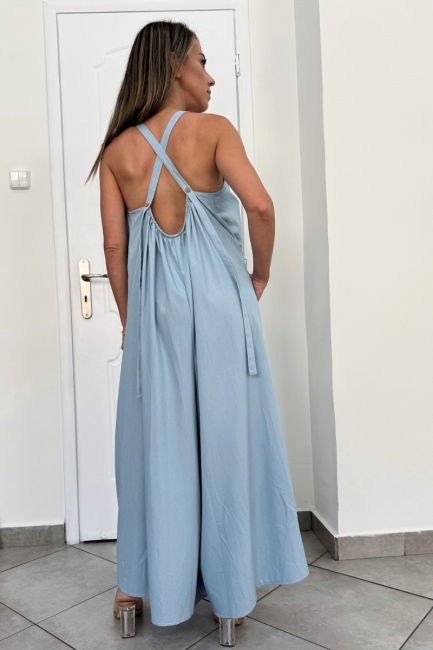 Loose fit γαλάζια ολόσωμη φόρμα