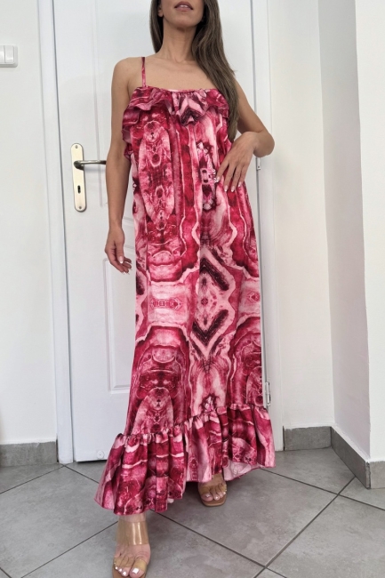 Naxos dress σε μπορντό