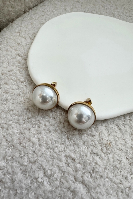 Gold big pearl