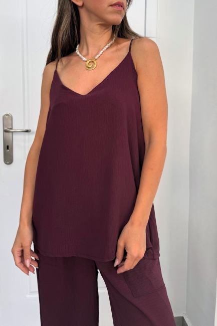 Cami top σε μελιτζανί