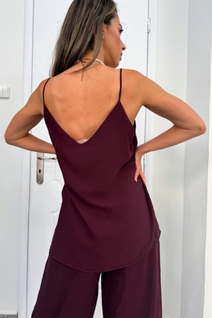 Cami top σε μελιτζανί