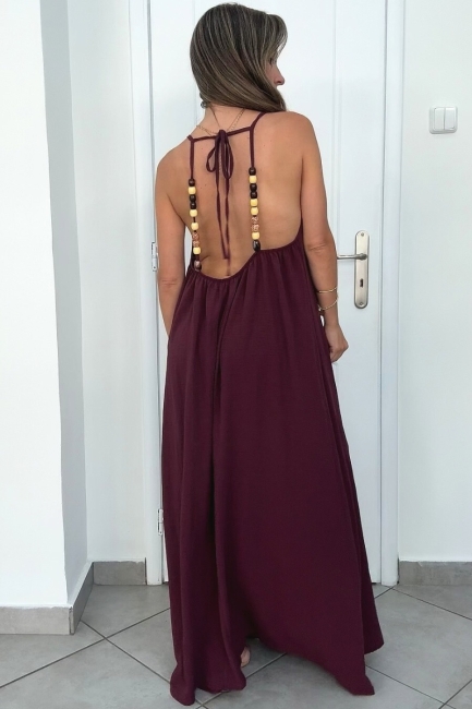 Selin open back dress 