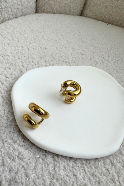 Duo gold hoops
